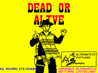 Dead or Alive title screen for ZX Spectrum